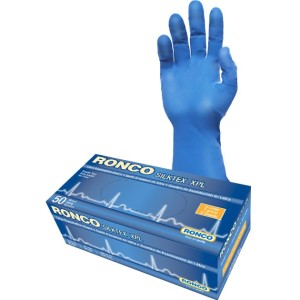 Silktex XPL Latex Blue Examination Glove Powder Free X-Large 50x10